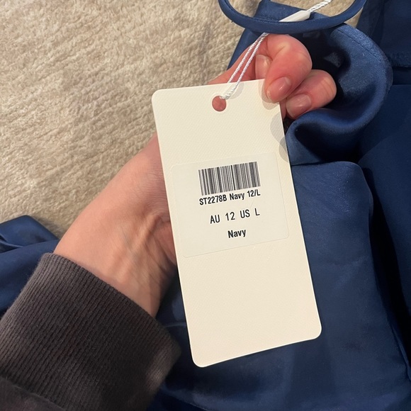 Saints and Secrets EXPRESSED PERMISSION DRESS NAVY - Picture 9 of 11